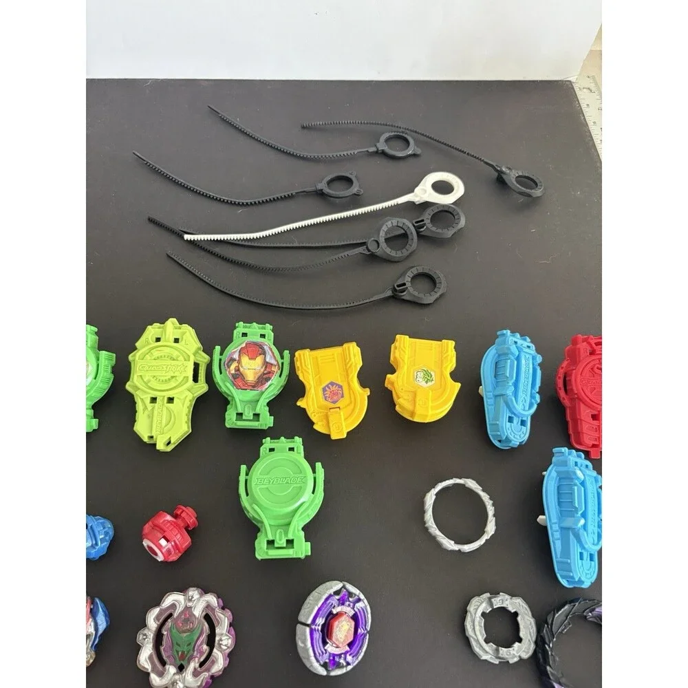 Beyblade Lot Assorted Tops Launchers Ripcords Parts Accessories Mixed Collection